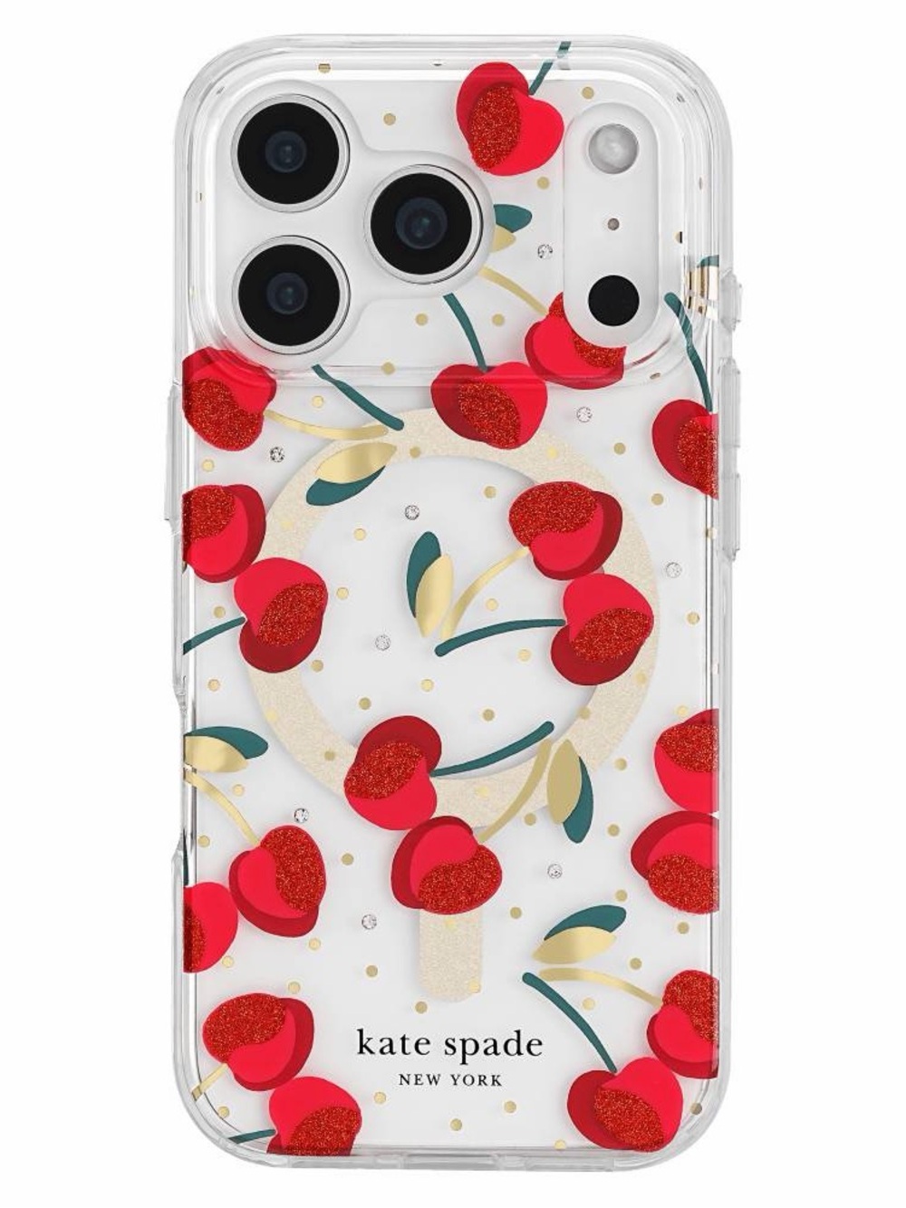 🍒🍒🍒 Kate Spade - Protective Magsafe Case for Apple iPhone 17 Pro Max Cherry Dot